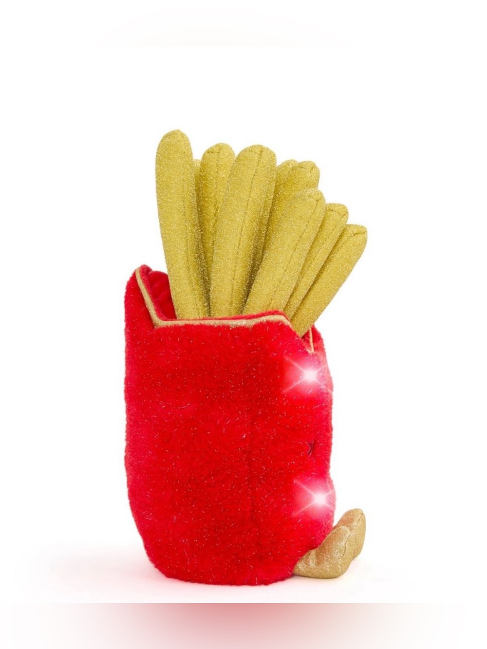 FAO Schwarz 11" Glow Brights Plush LED with Sound French Fries: Polyester Food - Picture 3 of 13
